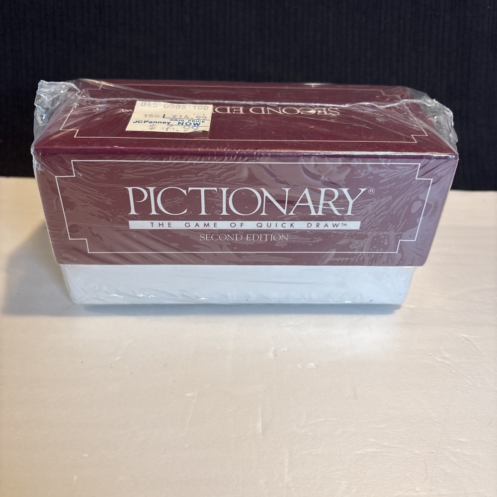 Vintage 1987 Pictionary Second Edition Card Set Refill Box No.133 Factory Sealed